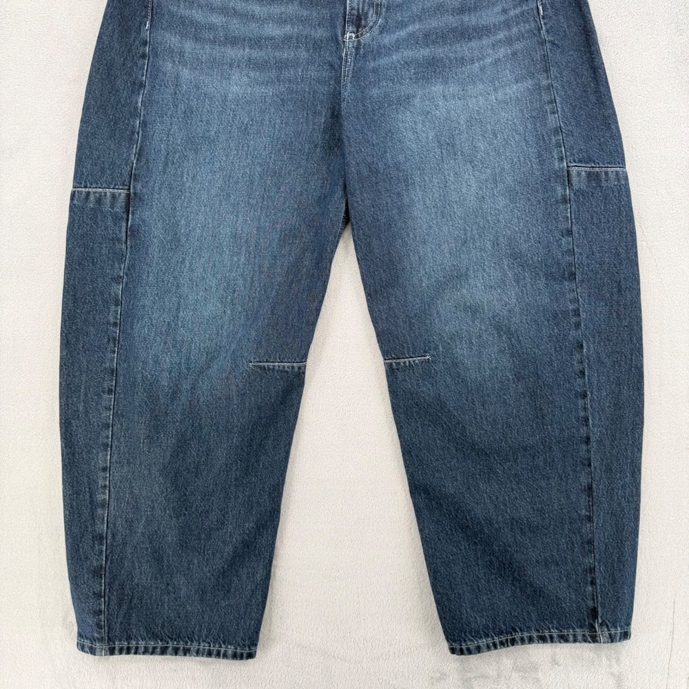 Rag & Bone Pants Jeans Womens 30 Chase High-Rise Barrel Grafton Blue Cropped Leg - Picture 10 of 16